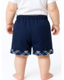 Pantalon Mahon cuadros corto Bebe - Trajes Tradicionales Vascos