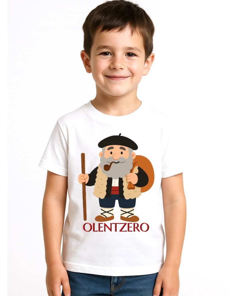 Haurrentzako Olentzeroren kamiseta - Euskal Jantziak