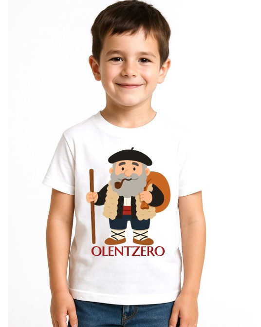 Olentzero Umeentzako Kamiseta - Euskal Jantziak