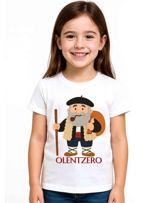 Haurrentzako Olentzeroren kamiseta - Euskal Jantziak