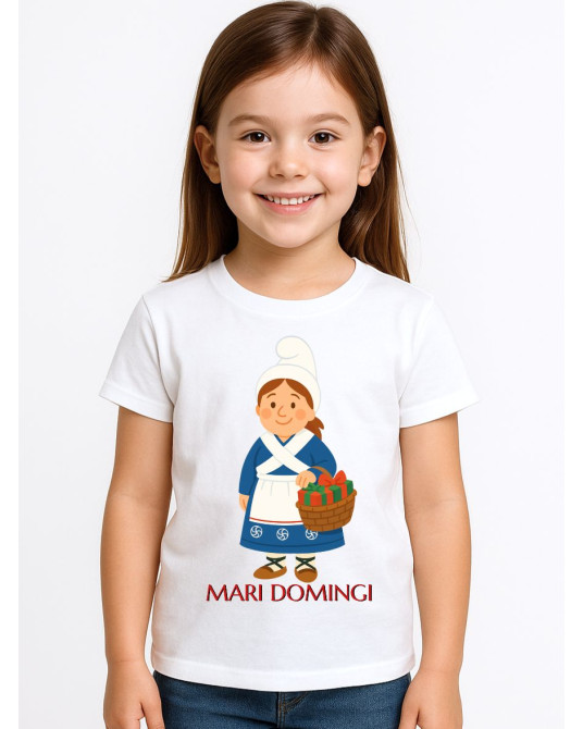 Mari Domingi Umeentzako Kamiseta - Euskal Jantziak