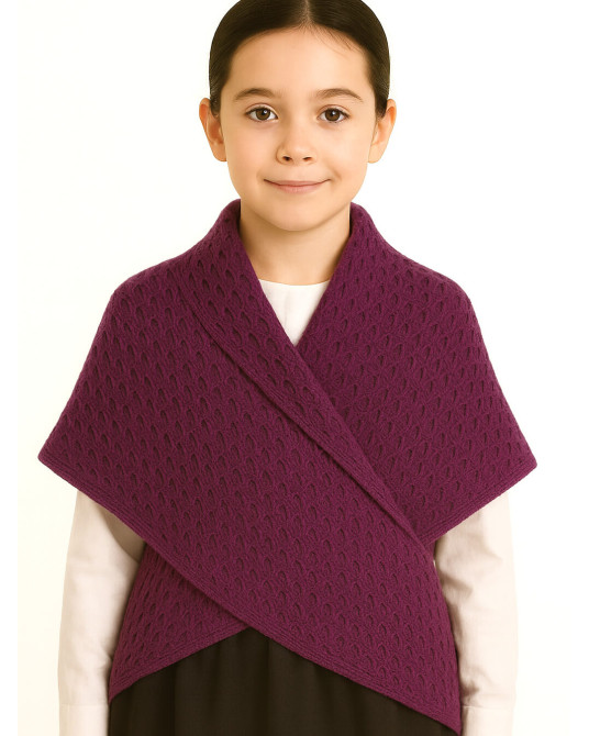 Toquilla Aldeana Niña Morada - Trajes Regionales vascos