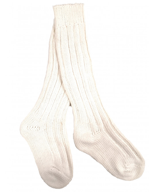 Medias de Aldeano de Algodon Blanco