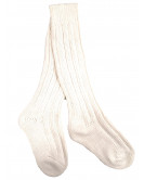 Medias de Aldeano de Algodon Blanco