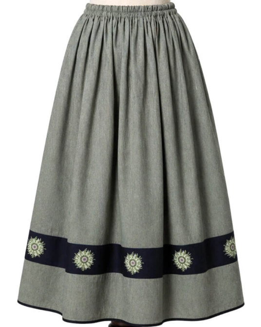 copy of Falda Casera Verde Bies Negro Eguzkilore
