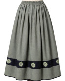 Falda Casera Verde Bies Negro Eguzkilore