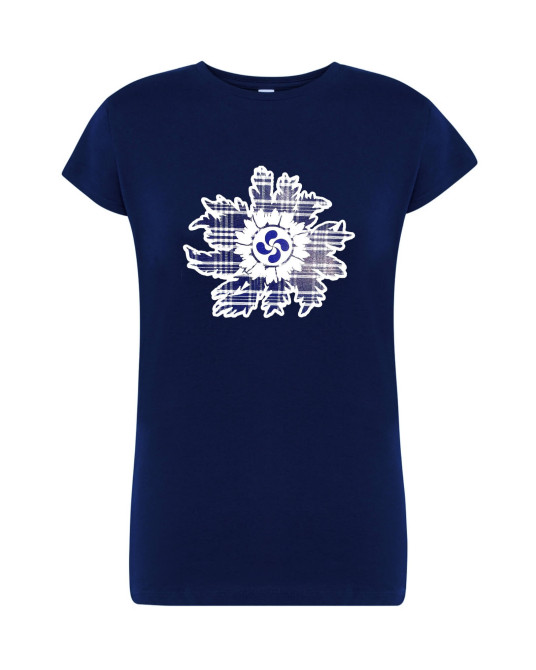 Camiseta Mujer Eguzkilore Lauburu Azul