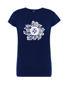 Camiseta Mujer Eguzkilore Lauburu Azul