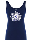 Camiseta Mujer Eguzkilore Lauburu Tirantes Azul