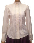 Camisa Casera Mujer Con Puntillas Beige - Trajes tradicionales
