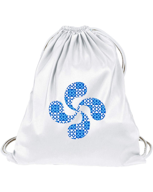 Mochila Arrantzale Lauburu Baldosas Blanca