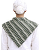 Pañuelo Casera Grande Rayas Verde - Pañuelos Trajes Tradicionales - Pañuelos y Delantales Regionales