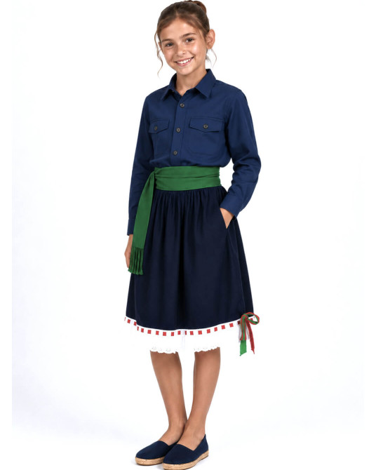 Conjunto Arrantzale Mahon Niña - Trajes Regionales Vascos