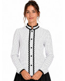 Camisa Casera Motas Blanca Mujer - Trajes tradicionales