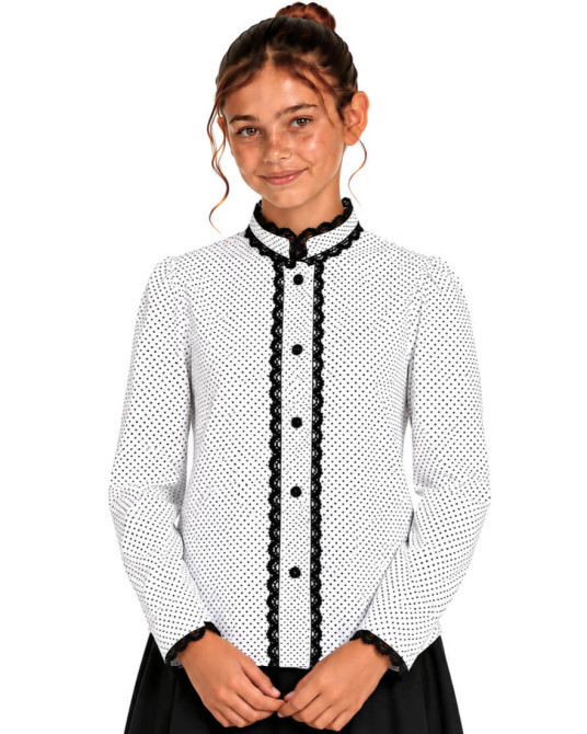 Blusa Casera Niña Motas...