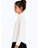 Neska Beige Txindoki Blusa - Euskal Jantziak