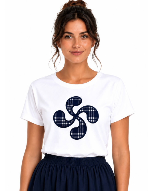 Camiseta Mujer Lauburu Bordado