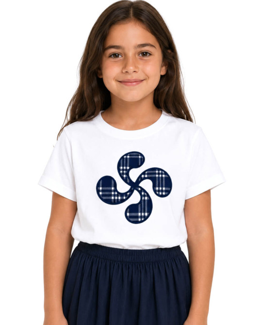 Camiseta Niña Lauburu Bordado