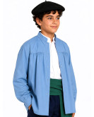 Bluson Baserritarra azul Niño - Blusas Euskal Jantziak