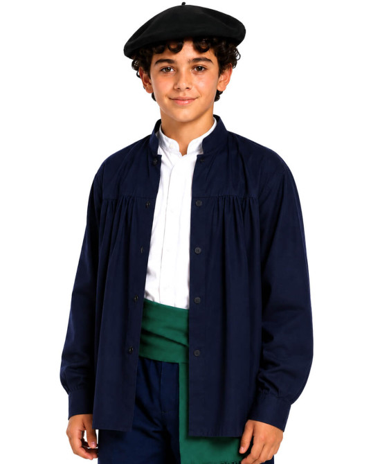Bluson Aldeano Azul Niño - Trajes Regionales Vascos