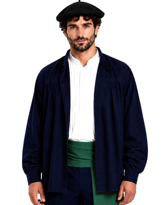 Bluson Aldeano Azul Hombre - Trajes Regionales Vascos