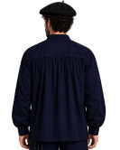Blusa de fiestas azul adulto - Trajes Tradicionales Vascos