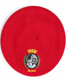 Txapela Roja Bordada Escudo Bilbao - Euskal Jantziak