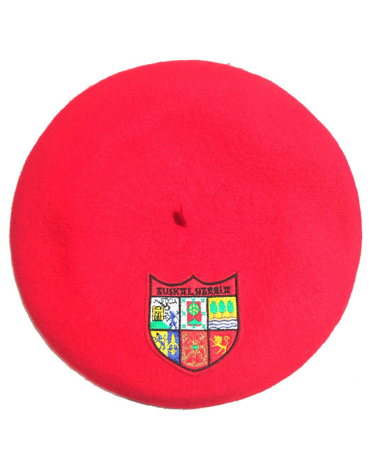 Txapela Bordada Roja Escudo...
