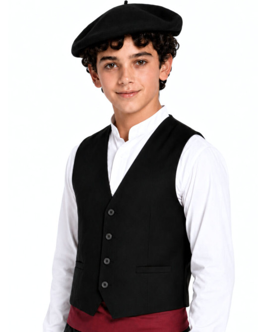 Chaleco Negro Infantil -...