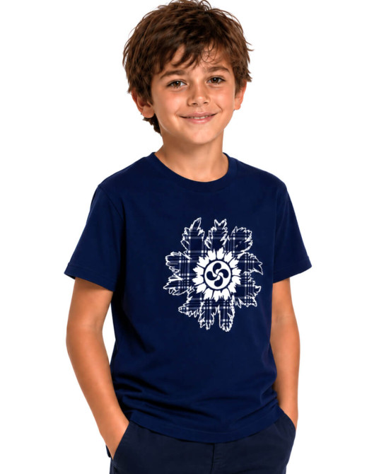Camiseta Arrantzale niño Eguzkilore Lauburu - Trajes Regionales Vascos
