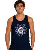 Camiseta Azul Hombre Eguzkilore Cuadros Tirantes - Trajes Regionales Vascos