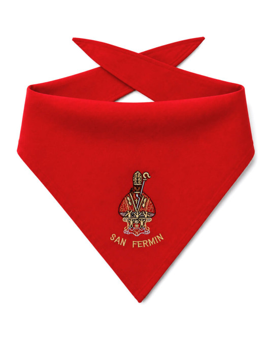 Pañuelo de San Fermin Bordado Patron - Pañuelos Sanfermines