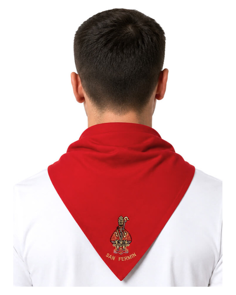 Pañuelo de San Fermin Bordado Patron - Pañuelos Sanfermines