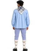 Traje de Aldeano Azul Claro y Mil Rayas Adulto - Euskal Jantziak