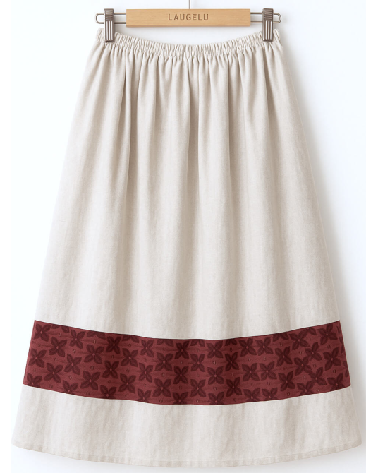 Falda Casera Gris Bies...