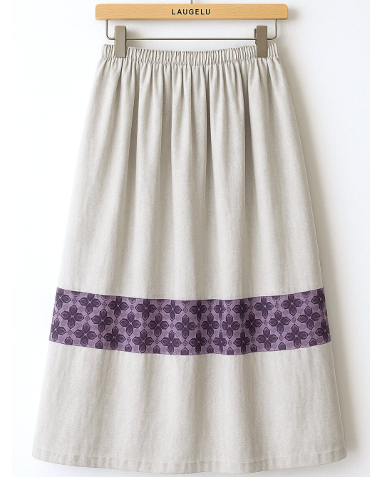 Falda Casera Gris Bies...
