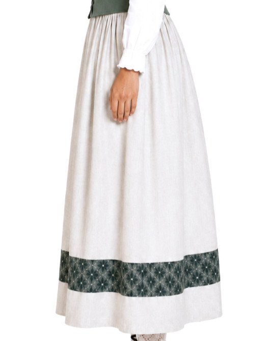 Falda aldeana Verde Para Mujer - Trajes Regionales Vascos