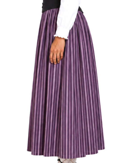 Falda neska rayas morada Mujer - Trajes regionales vascos