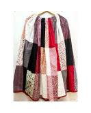 Falda Casera Granate Patchwork para mujer - Trajes regionales