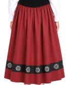 Falda Aldeana Granate Eguzkilore - Trajes Regionales Vascos