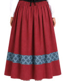 Falda Casera granate Para Mujer - Trajes Regionales Vascos