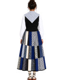 Traje de baserritarra Azul Mujer - Trajes Regionales Vascos