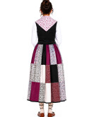 Traje de Aldeana Morada Parches Corpiño Mujer - Trajes Regionales Vascos