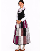 Traje de Neska o baserritarra morado Mujer - Trajes Regionales Vascos
