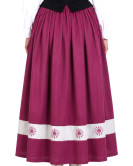 Falda Aldeana Morada Eguzkilore - Trajes Regionales Vascos