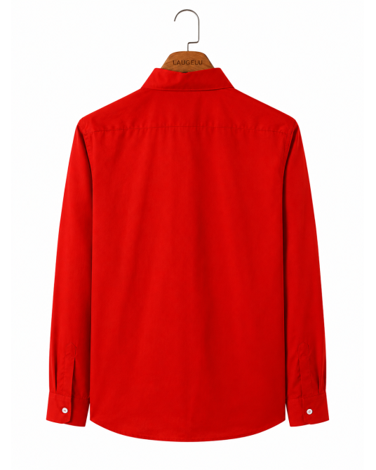 Camisa Casero Hombre Roja