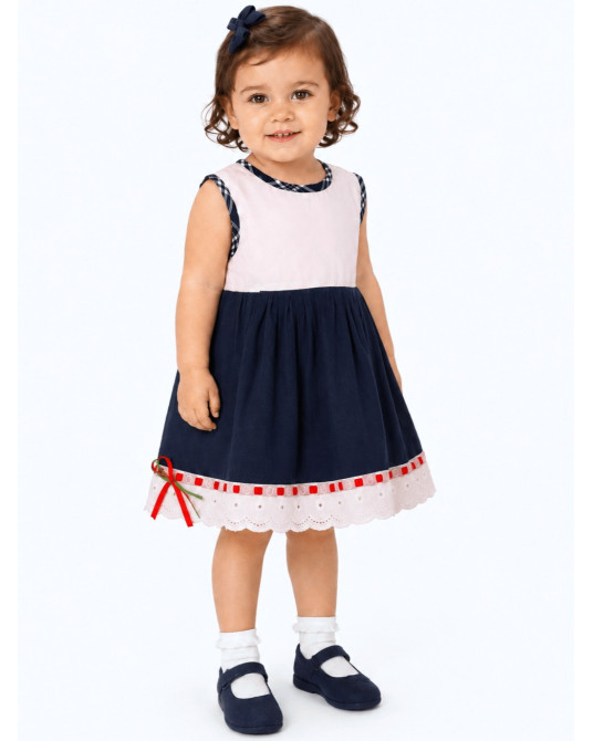 Vestido Arrantzale blanco y...
