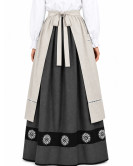 Delantal Aldeana Crudo Largo - Delantales Trajes Regionales Vascos