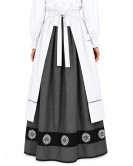 Delantal Aldeana Blanco Largo - Delantales Trajes Regionales Vascos