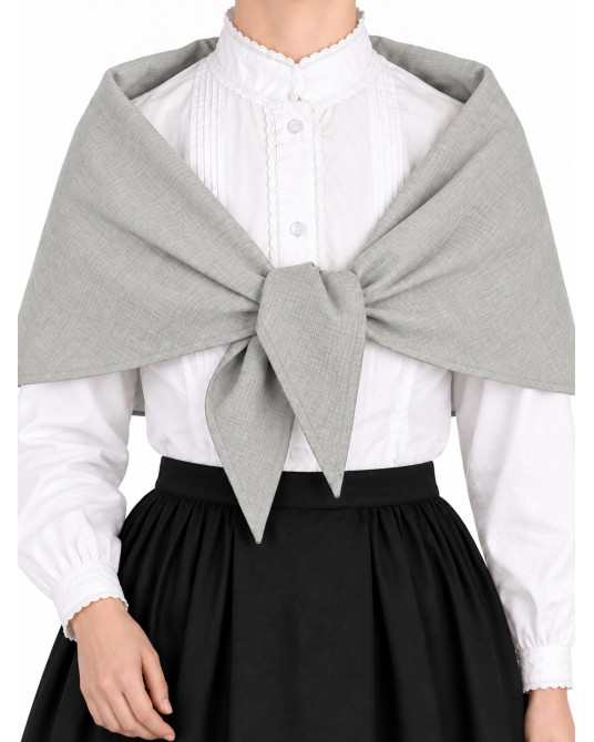Pañuelo Casera Grande Gris Claro - Pañuelos Trajes Tradicionales